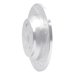 Mercedes-Benz Viano Brake Rotor (1) - Rear Right - R1 Concepts - Drilled & Slotted - Silver - `16-`23